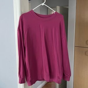 Lululemon Perfectly Oversized Crew in Pink Lychee